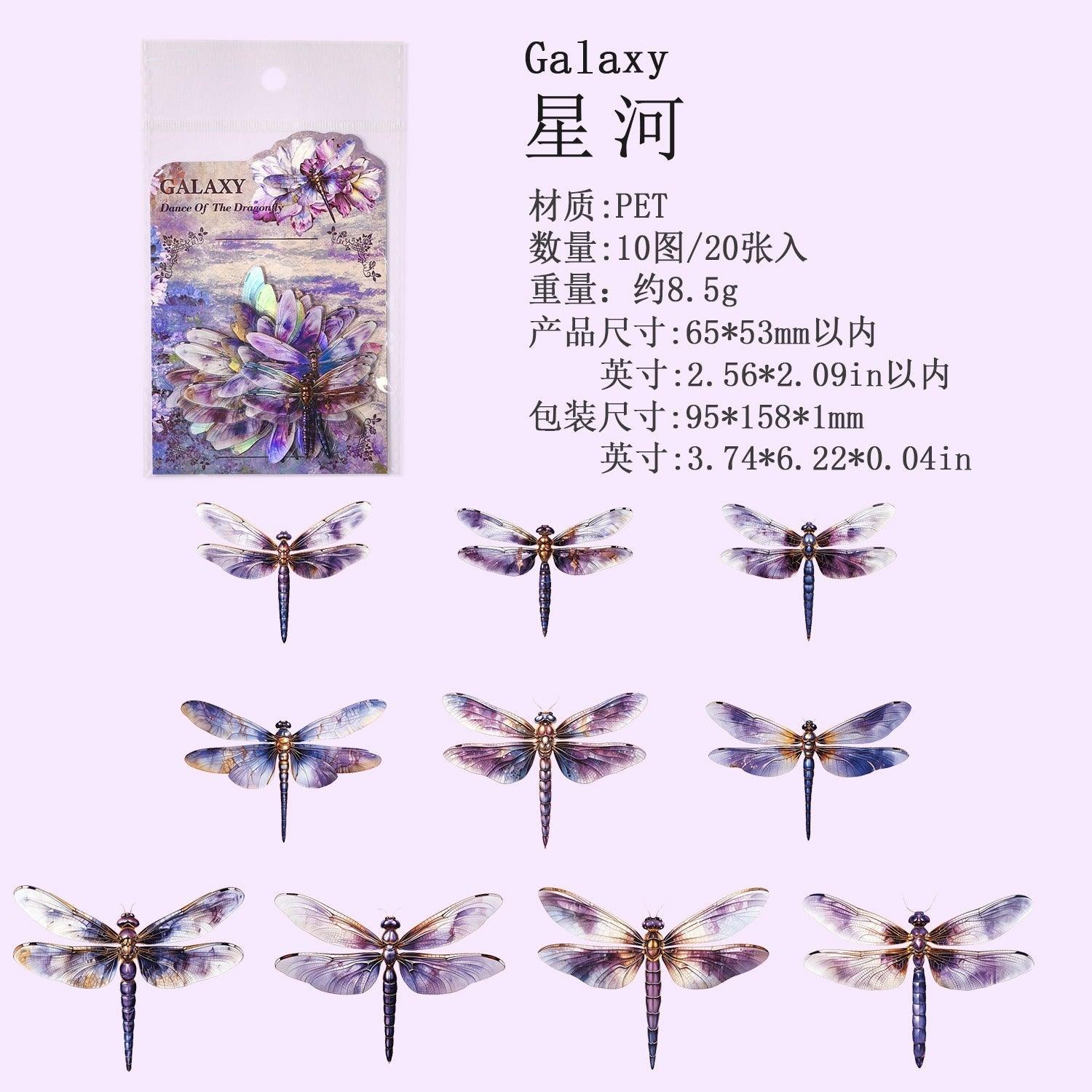 1143 Stickers Dragonfly Dance Series
