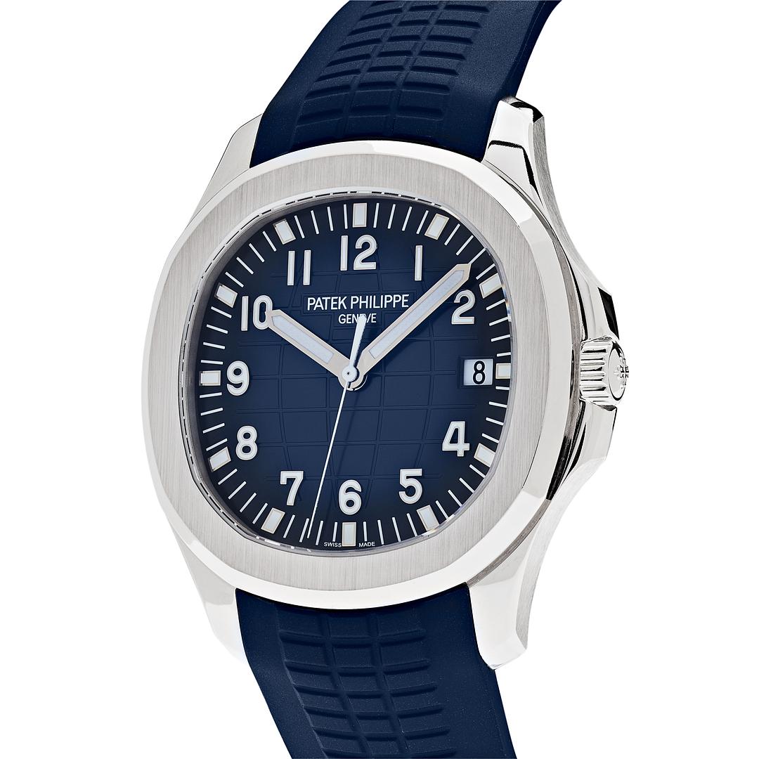 Patek Philippe Aquanaut 42.2mm White Gold Blue Dial 5168G-001【1:1 Replica】