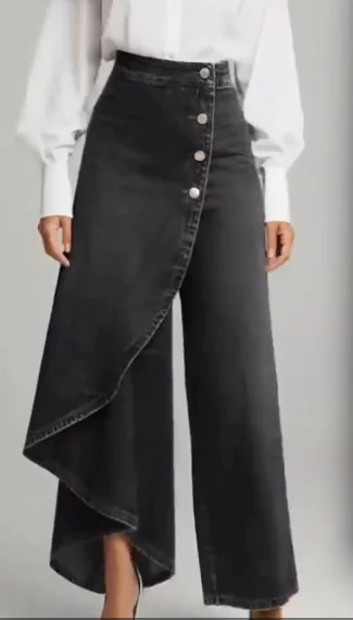 Pantalon Large Style Denim 