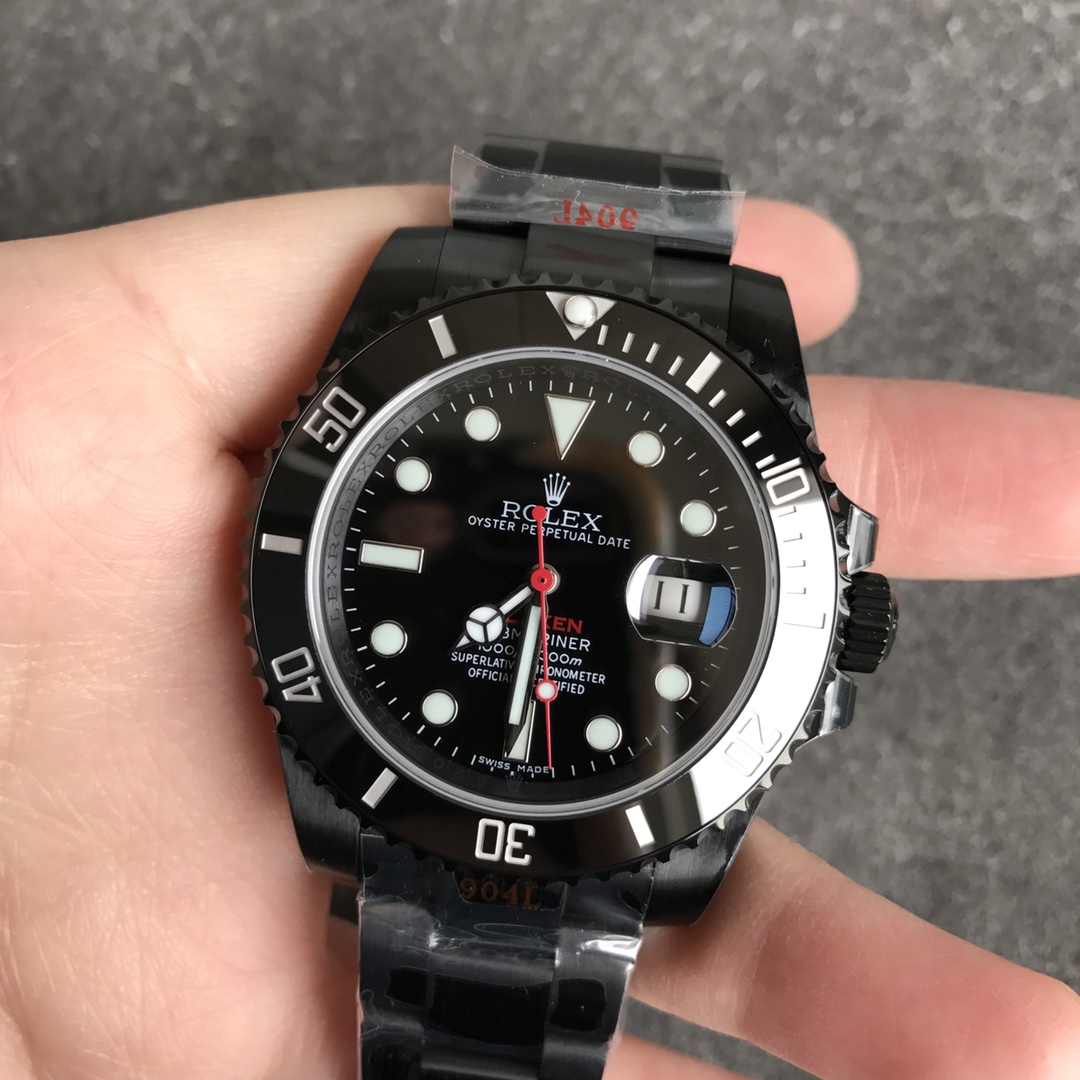 Rolex Submariner Blaken Black PVD/DLC Coated Stainless Steel 40mm 116610LN