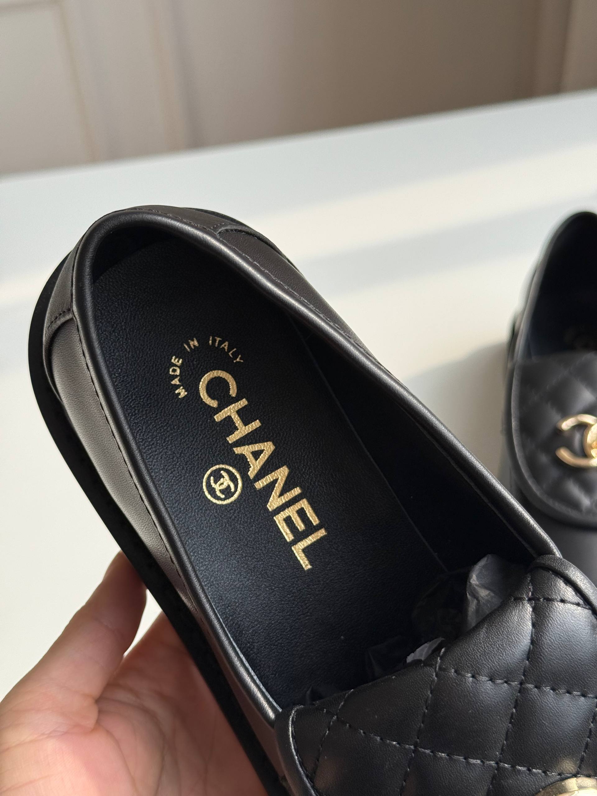 Chanel Quilted CC Turnlock Loafers