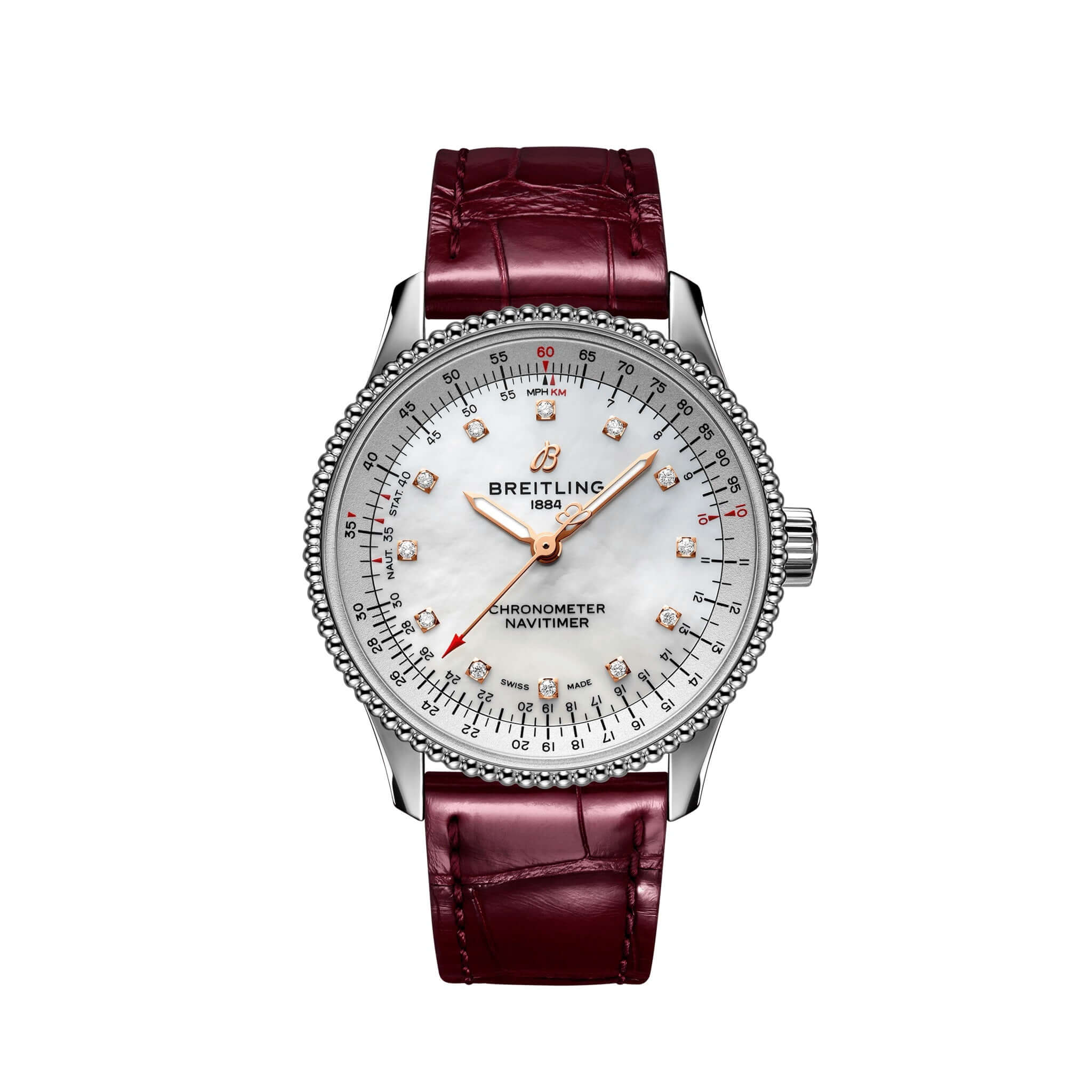 Breitling Navitimer Automatic 35 Stainless Steel Mother of Pearl A17395211A1P2【1:1 Replica】