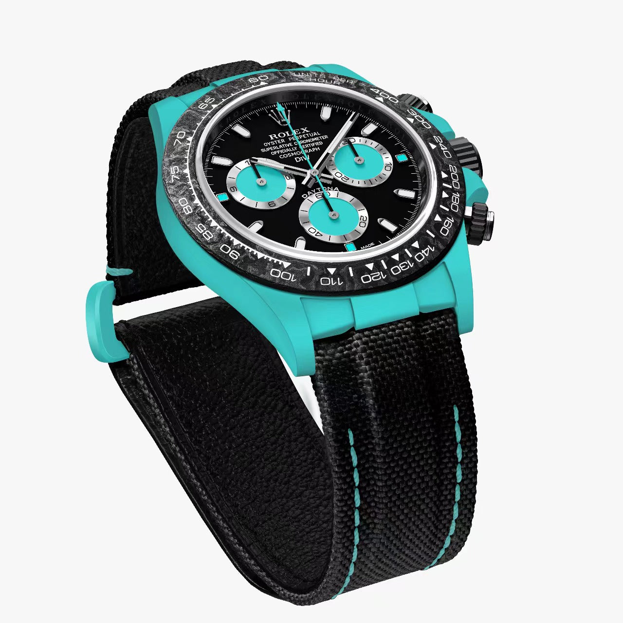 DiW Rolex Daytona CELESTE In Quartz Fiber【1:1 Replica】