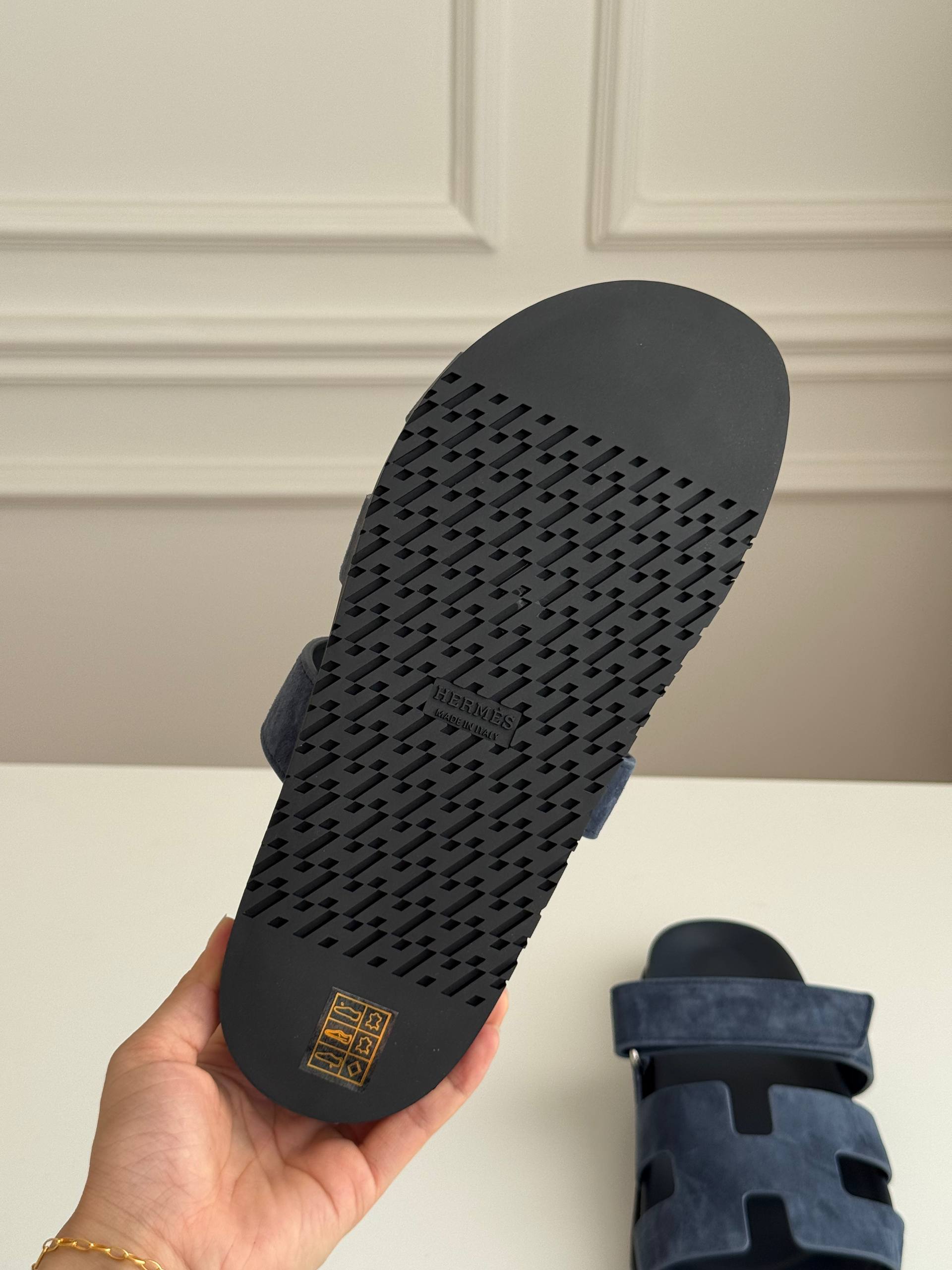 Hermès Chypre Collection Velcro Sandals