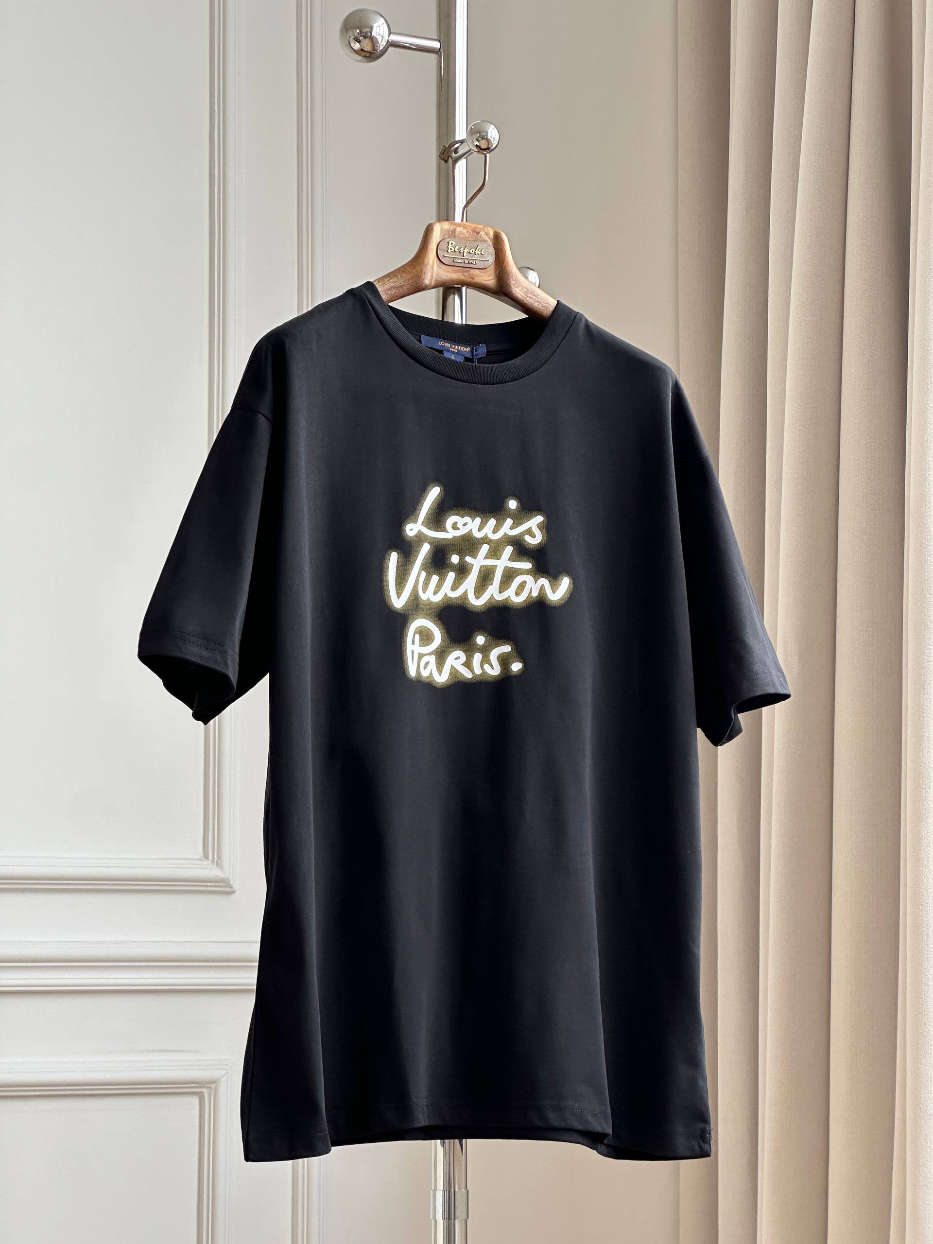 Louis Vuitton Signature Print Loose Short-Sleeve T-Shirt