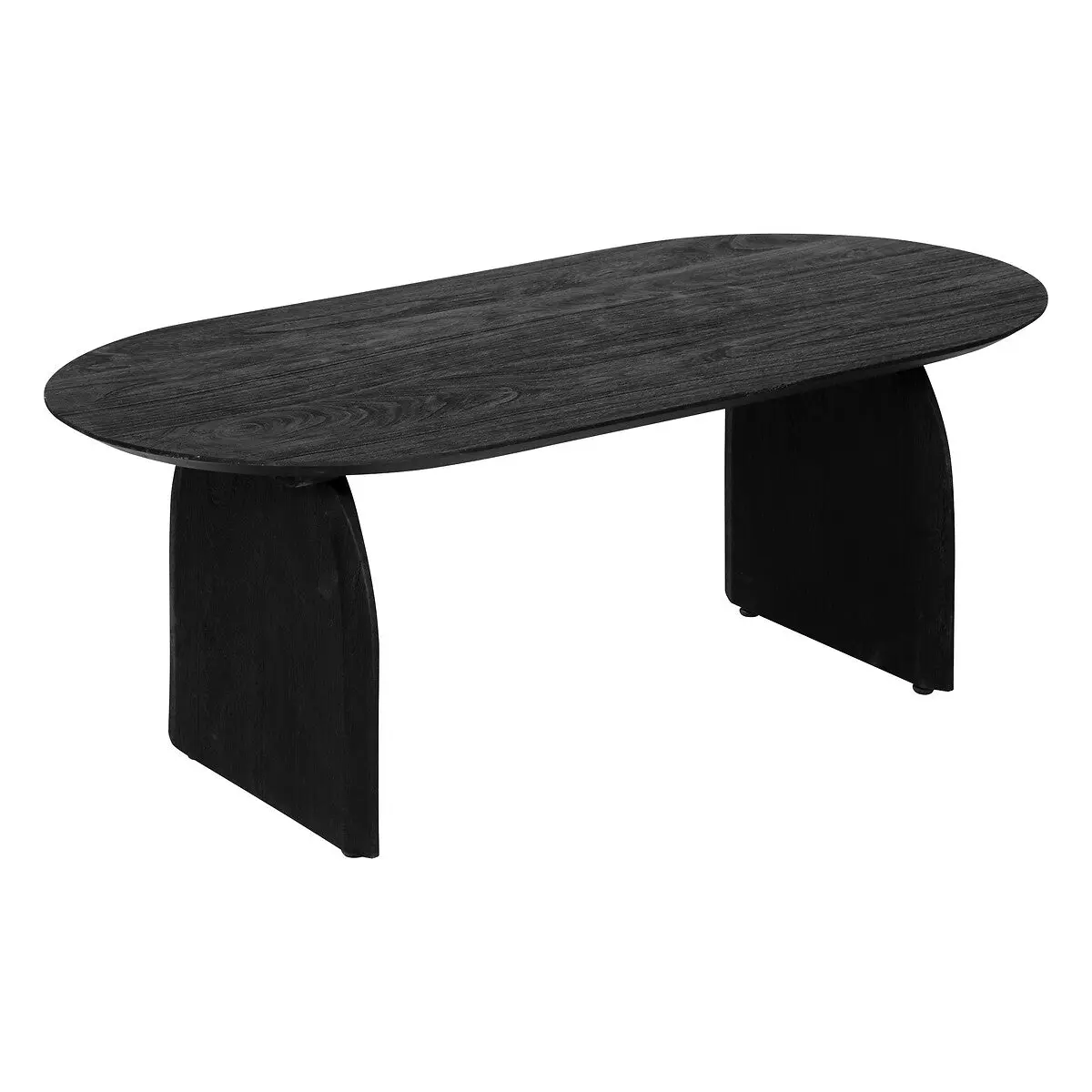 Table basse Isana Acacia, Noir, 120x60 cm