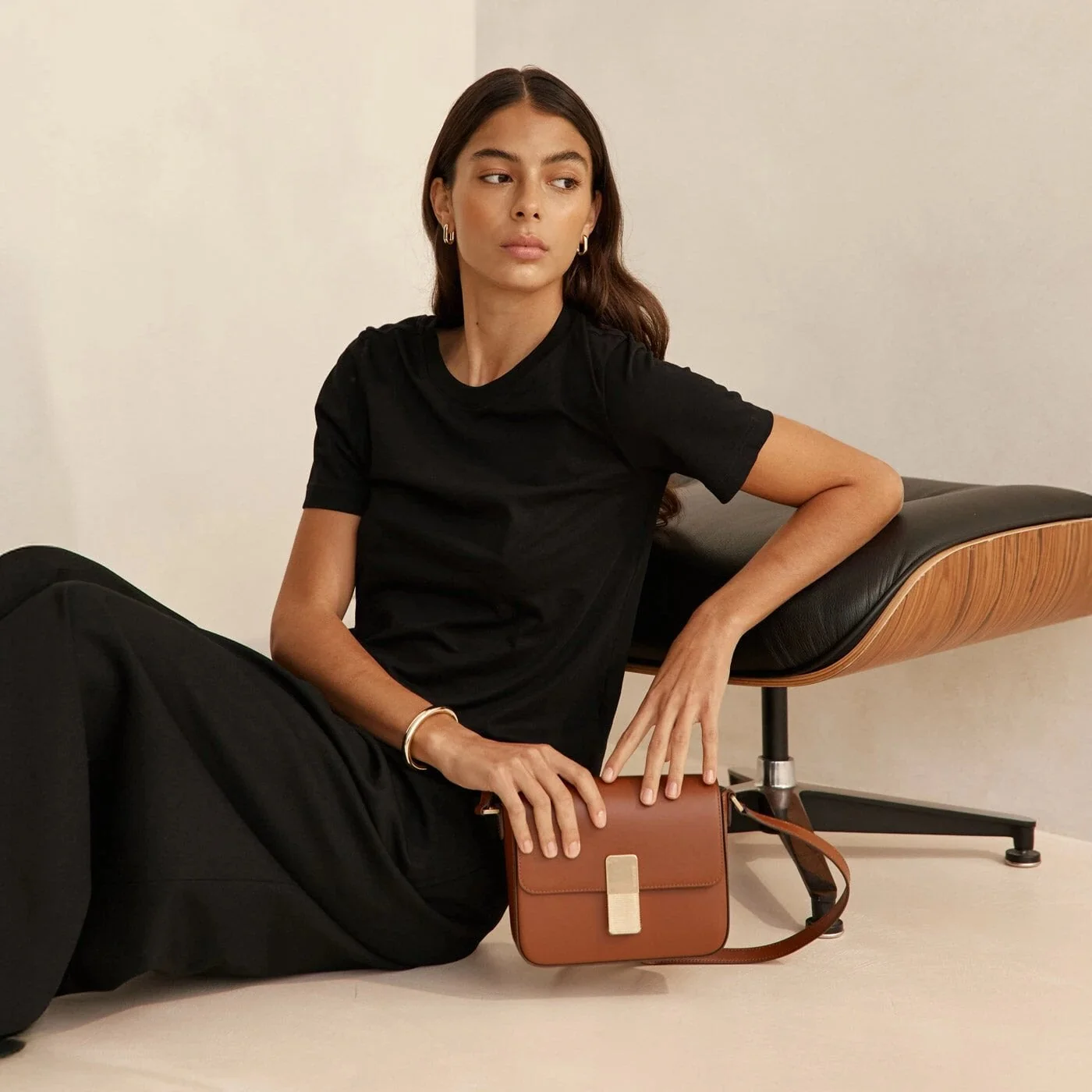 Mini Monceau - Cuir Box Camel