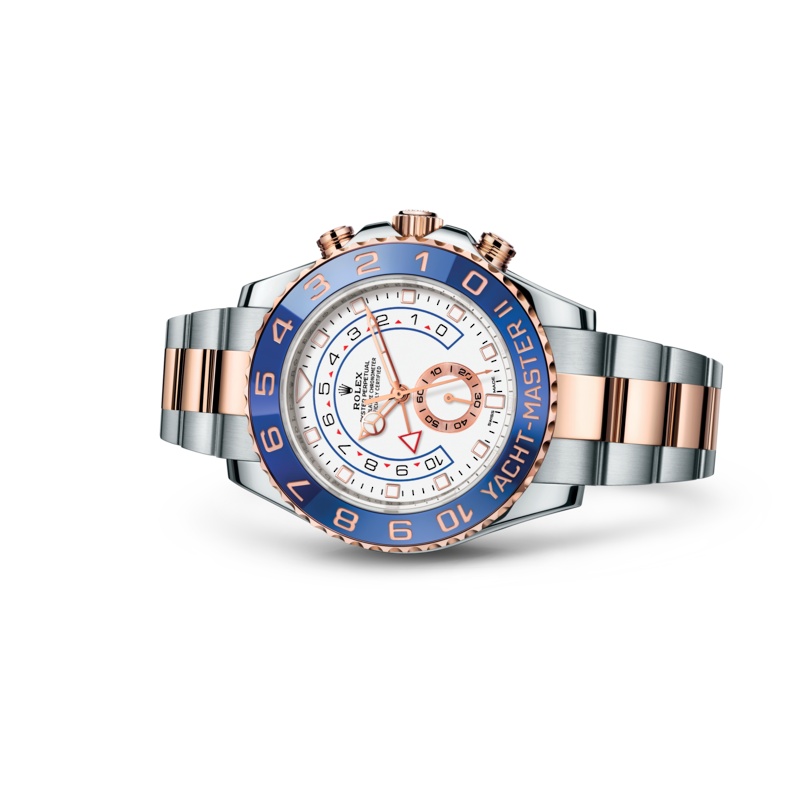 Rolex Yacht-Master II Two Tone Steel Rose Gold White Dial Watch 116681-0002【1:1 Replica】
