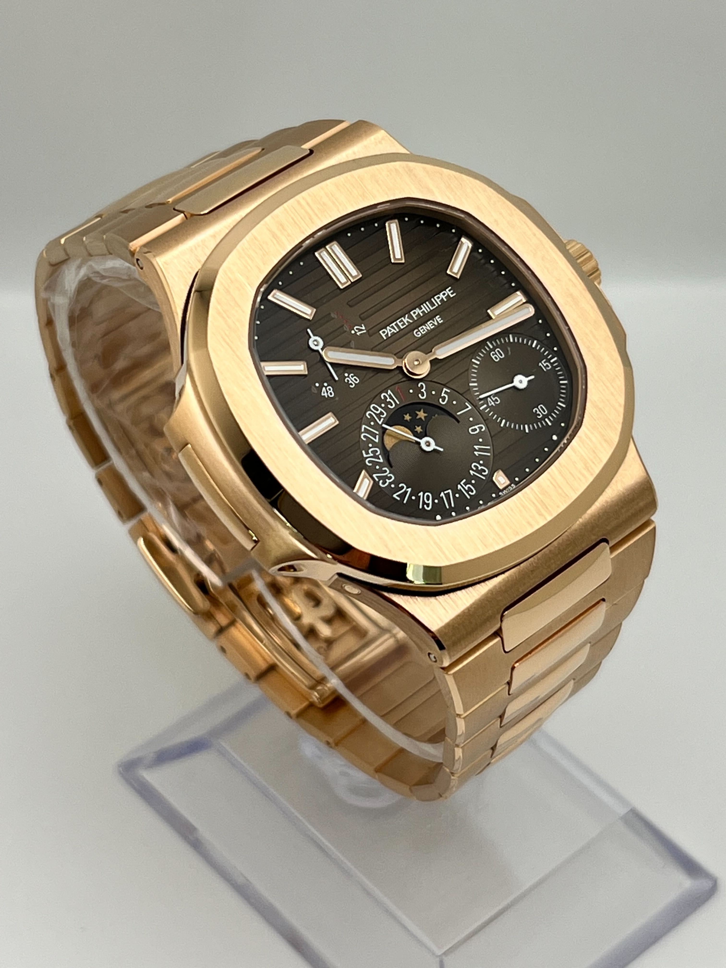 Patek Philippe Nautilus Moon Phases Rose Gold 5712/1R-001【1:1 Replica】