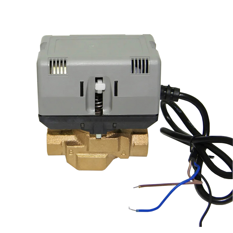 2 Way Motorized Shut-off Valve VC6013/VC4013 – 3 Wire Brass Fan Coil Electric Valve AC220V (DN15-DN25)
