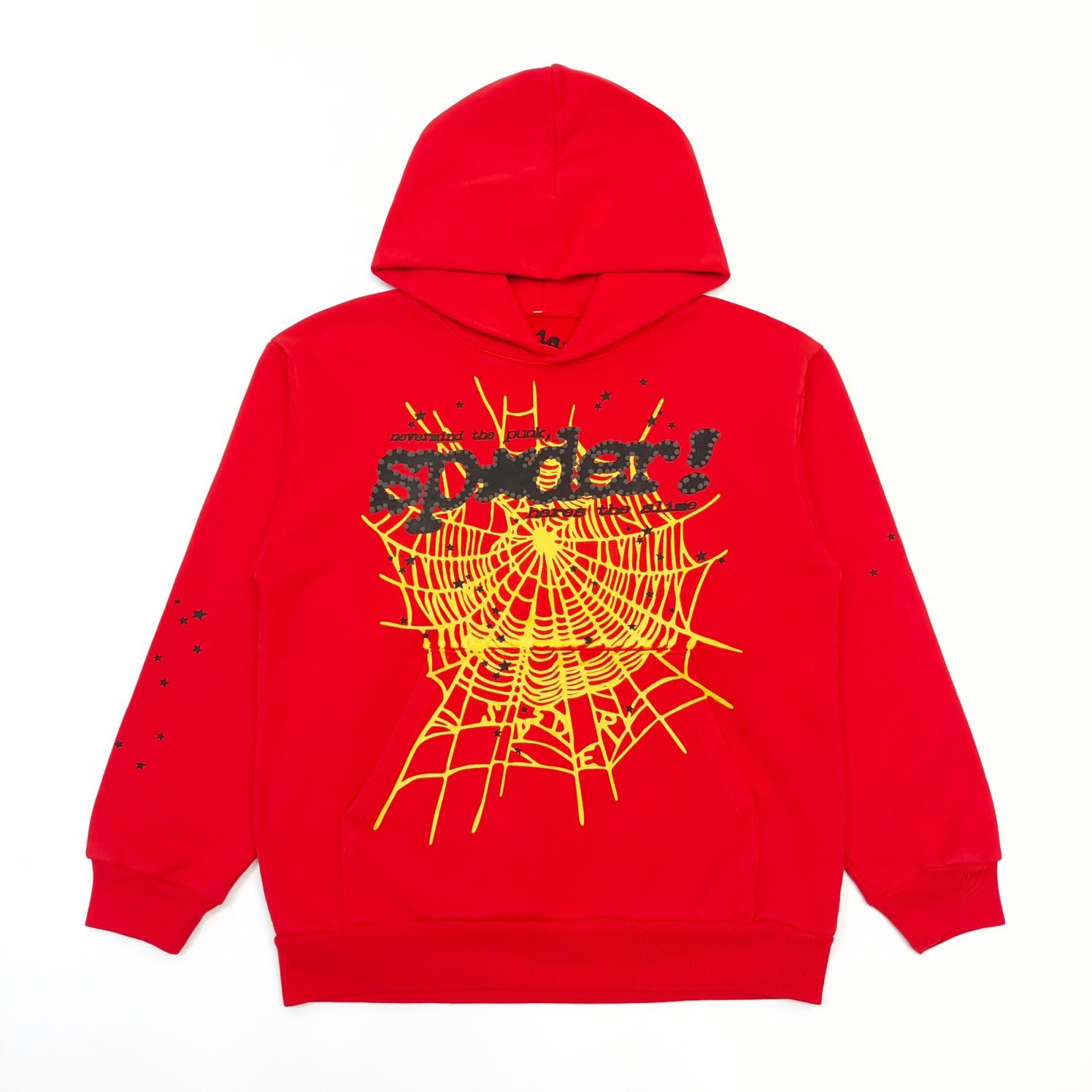 1:1 Best Quality Black Logo Hoodie Red Color