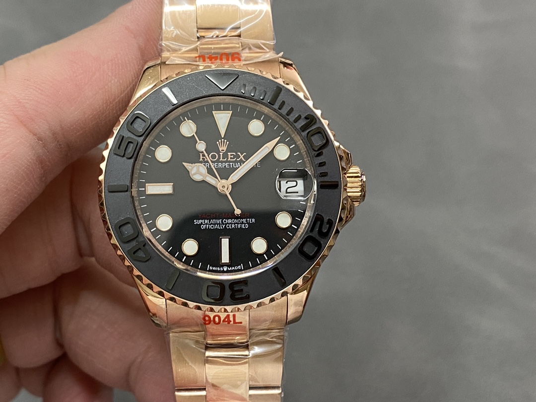 Rolex Yacht Master 37mm Black Dial Oyster Bracelet m268655 Watch