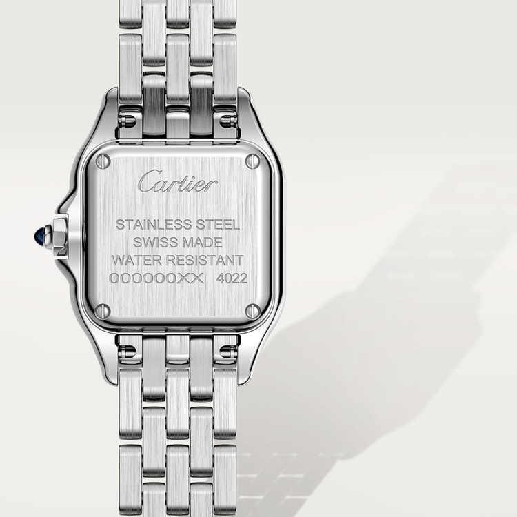 PANTHÈRE DE CARTIER WATCH, SMALL MODEL Small model, quartz movement, steel【1:1 Replica】