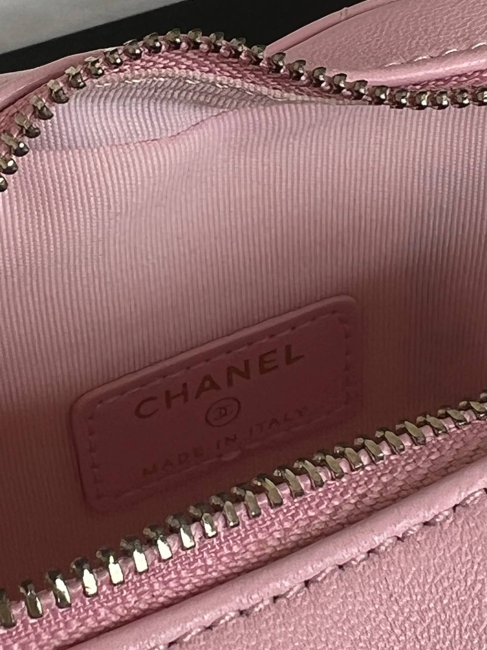 Chanel Pink Lambskin Quilted Heart Mini Crossbody Bag With Crystal Turnlock