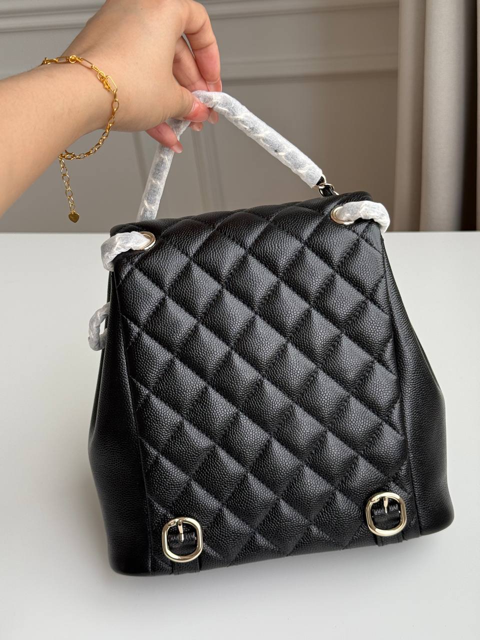 Chanel 24C Caviar Leather Multi-Pocket Backpack