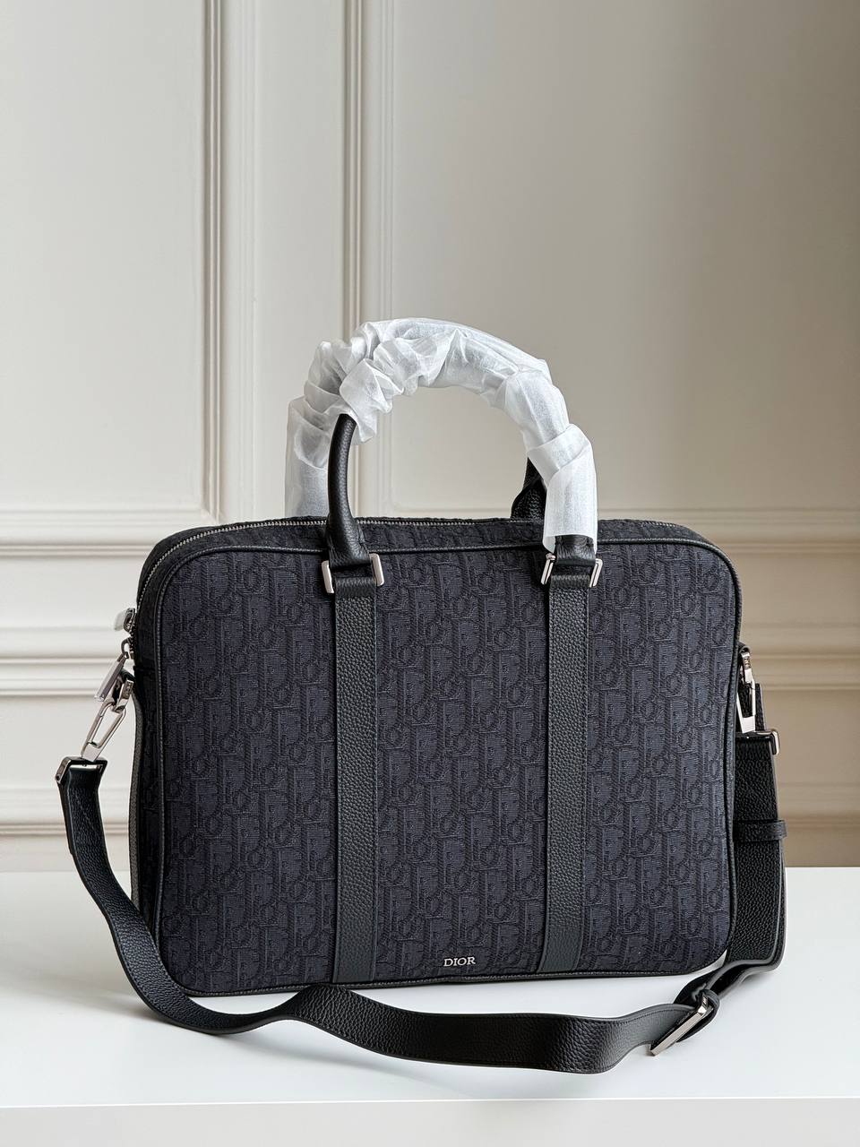 Dior Oblique Zipper Briefcase