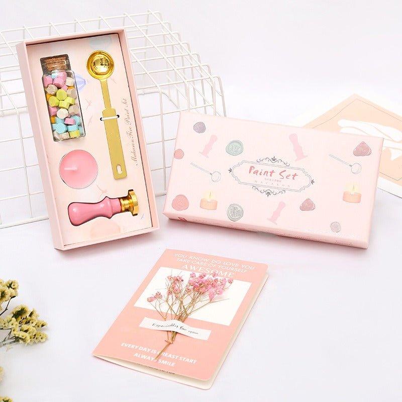 5015 Fire Lacquer Wax Stamp Set Macaron Handbook Stamps