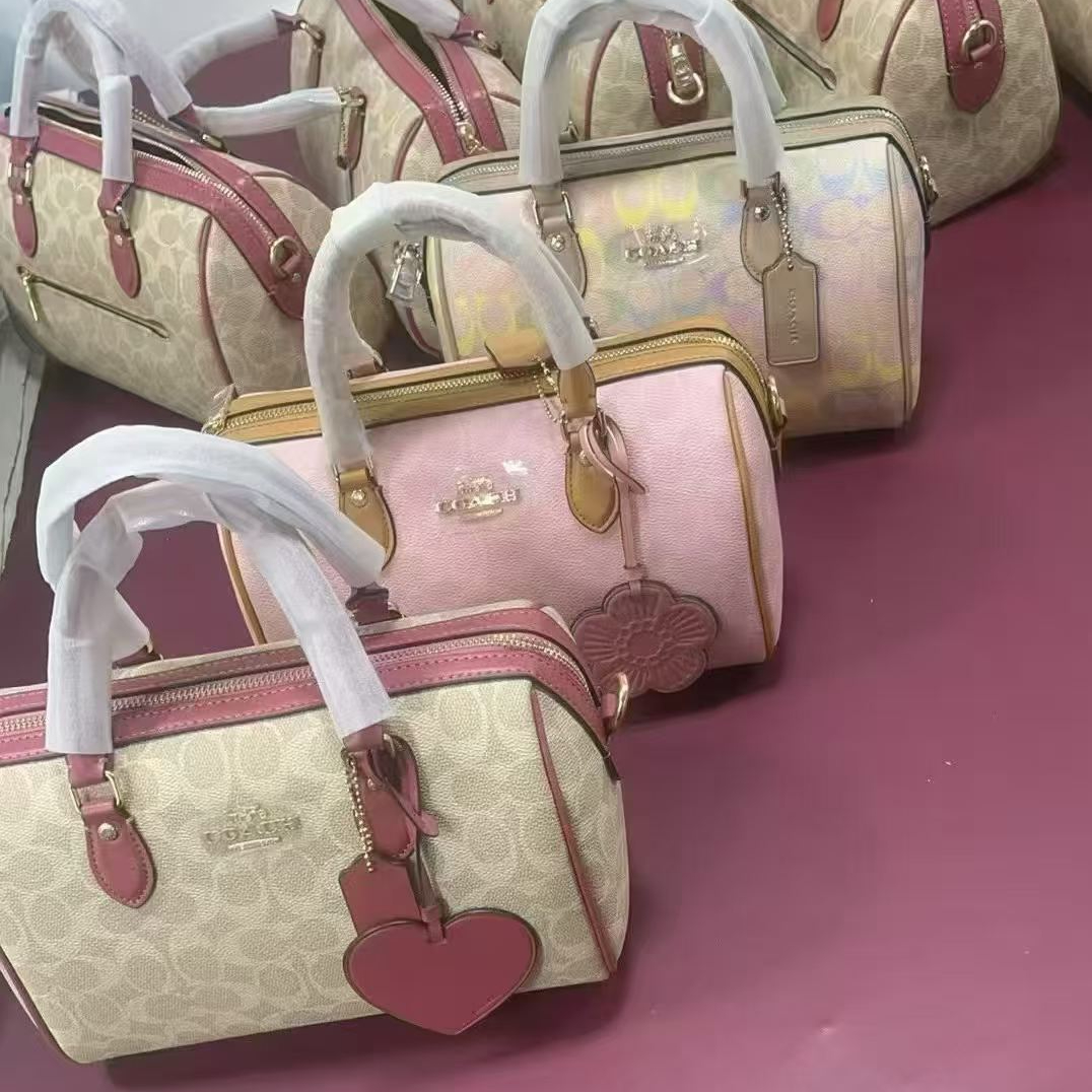 Women Handbag CDB21 CEA18 CDA90 Rowan Satchel Bag In Rainbow Signature Canvas