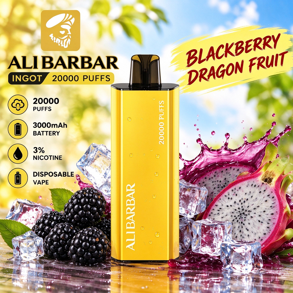 ALIBARBAR 20,000 Puffs Disposable Vape – 16 Flavours