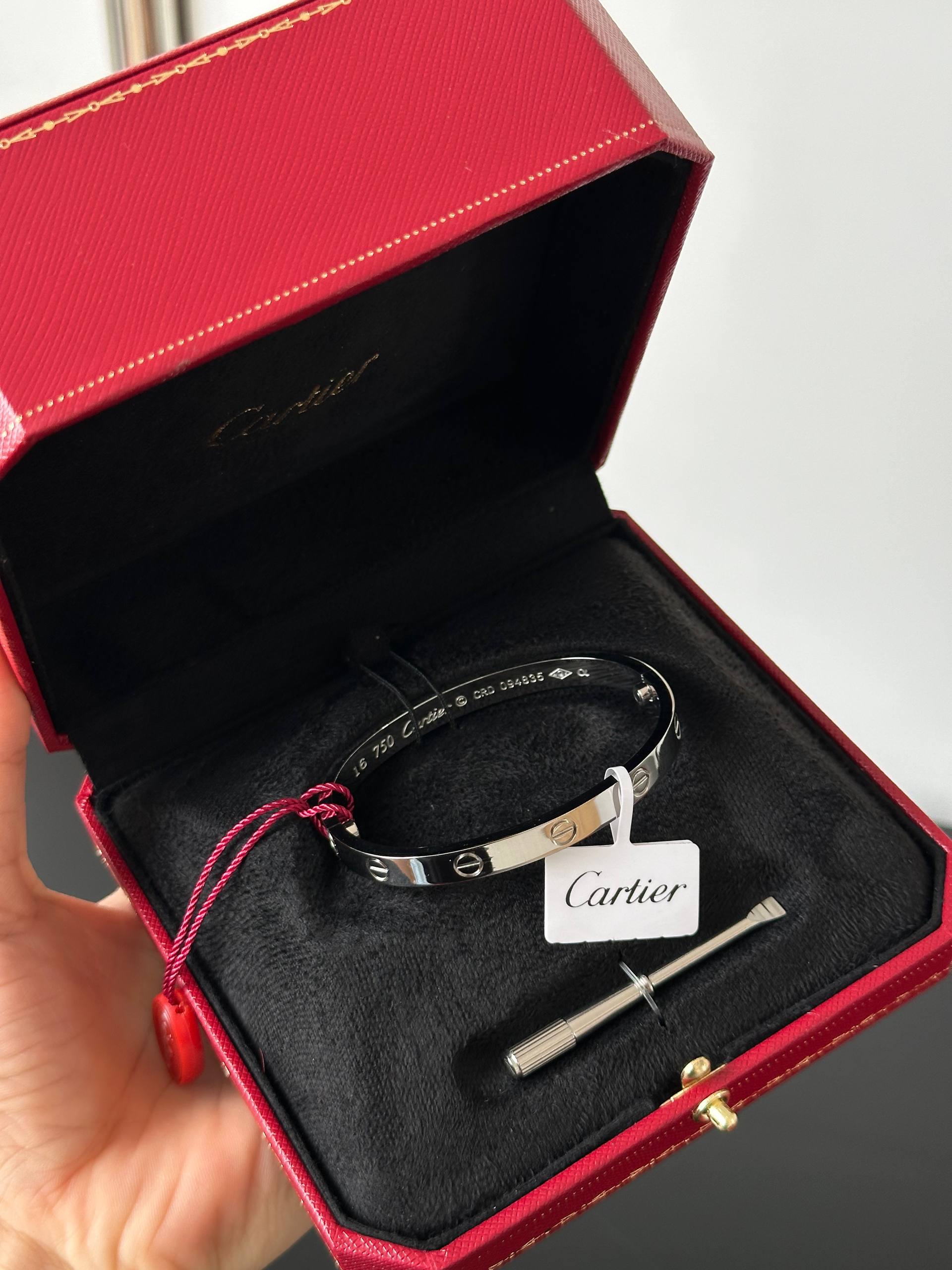 Cartier LOVE Bracelet (White Gold)