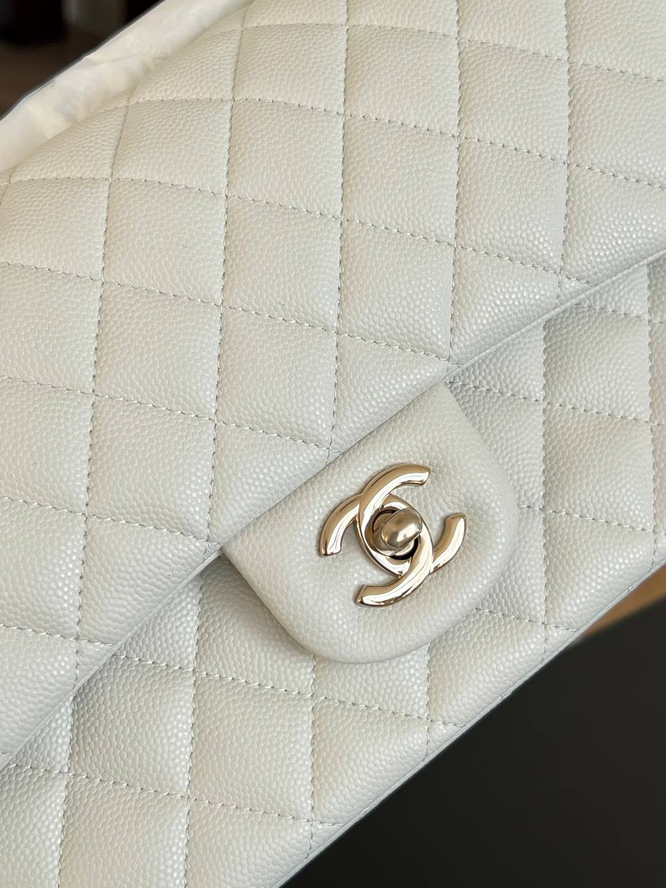 CHANEL Classic Flap Medium/Small Caviar Leather Bag
