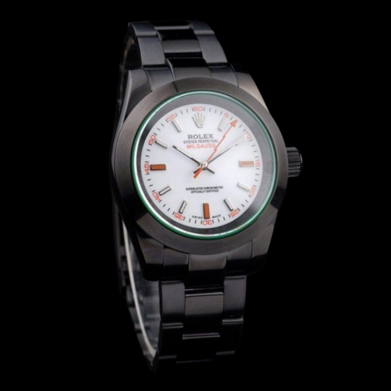Rolex Milgauss PR116610 Pstainless steel White Dial 40MM Mens Replica Watch