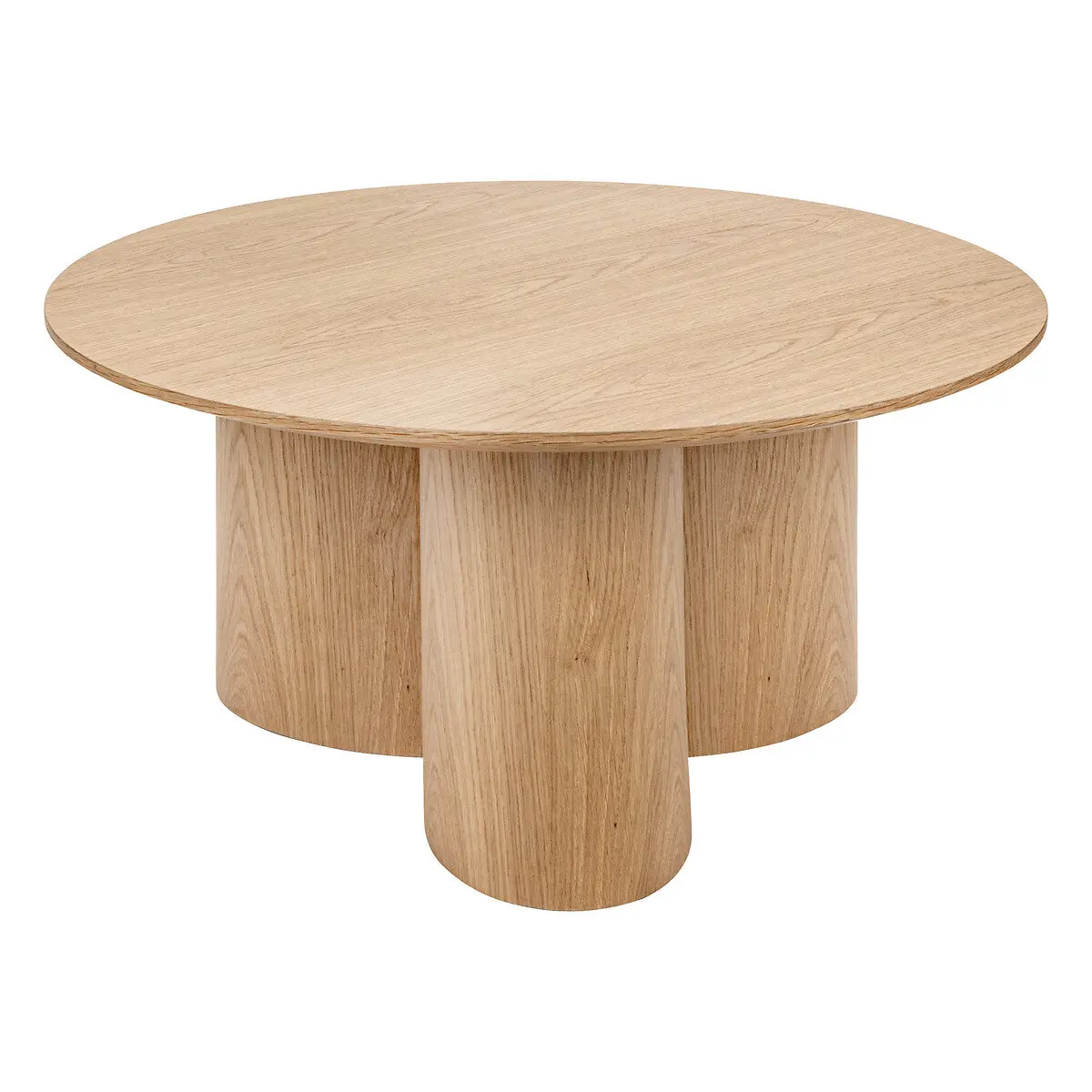 Table basse Aliona Bois naturel, D.80 cm