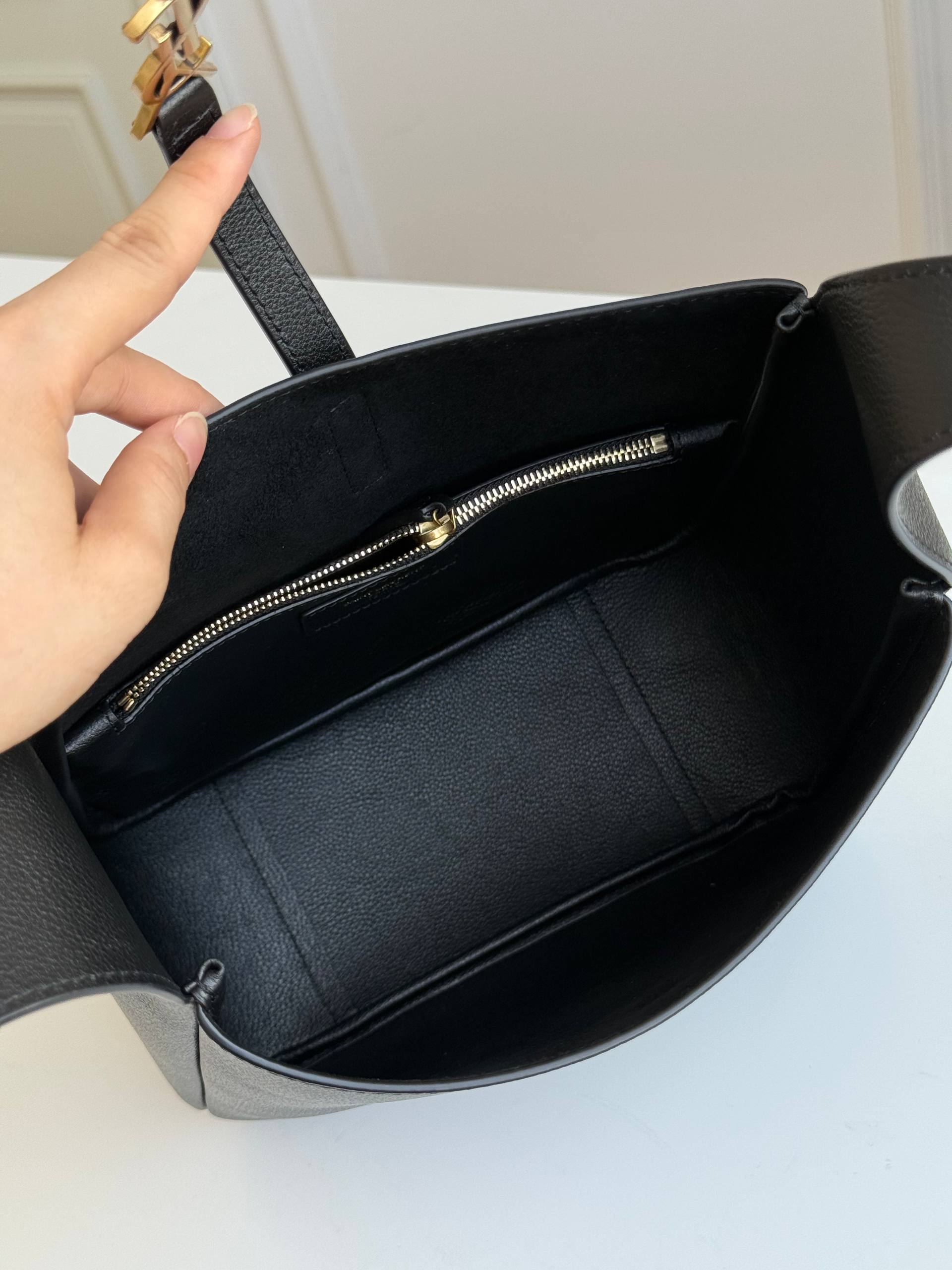 YSL Le 37 Black Bucket Bag
