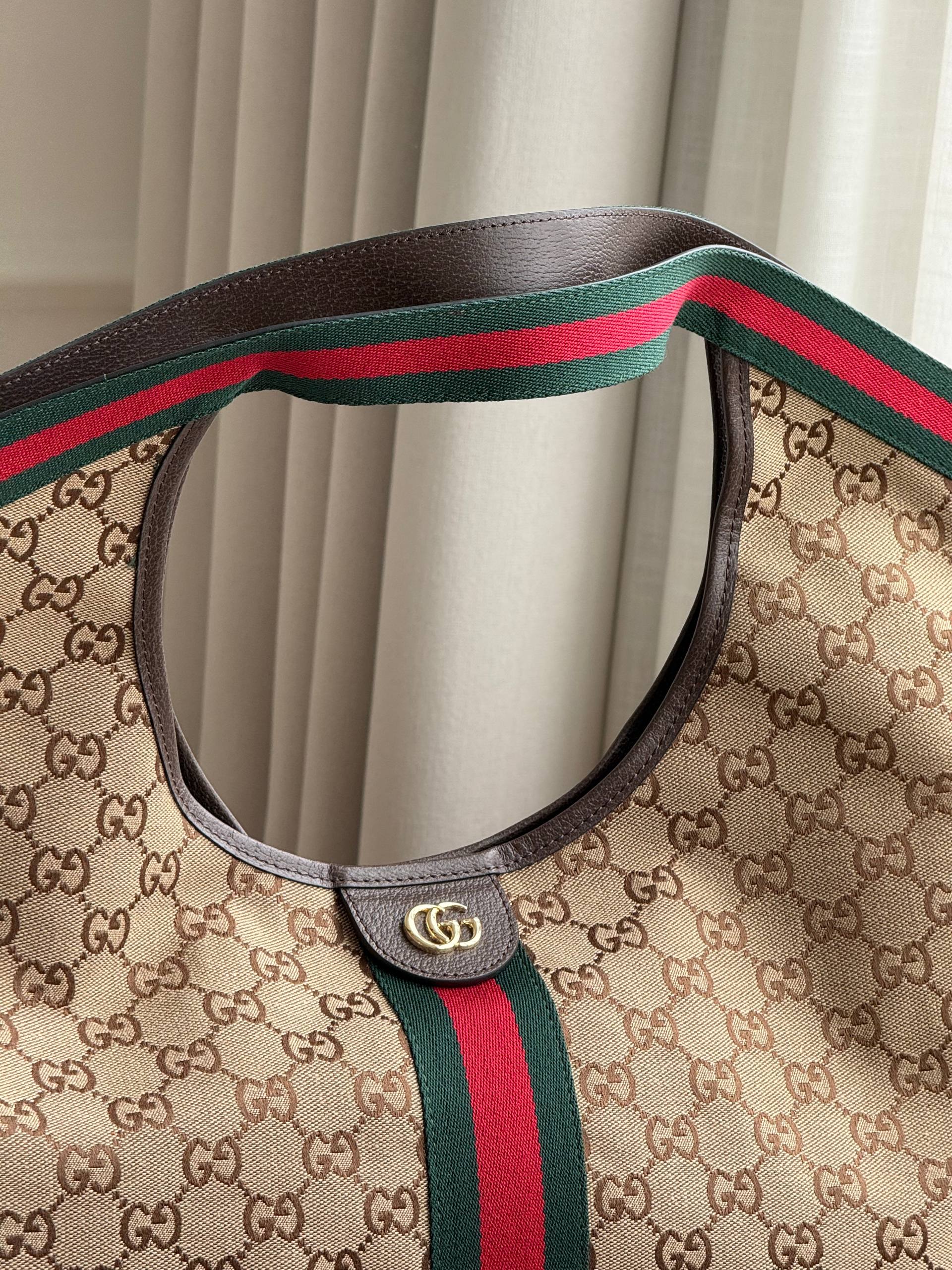 Gucci Ophidia GG Supreme Canvas Tote Bag