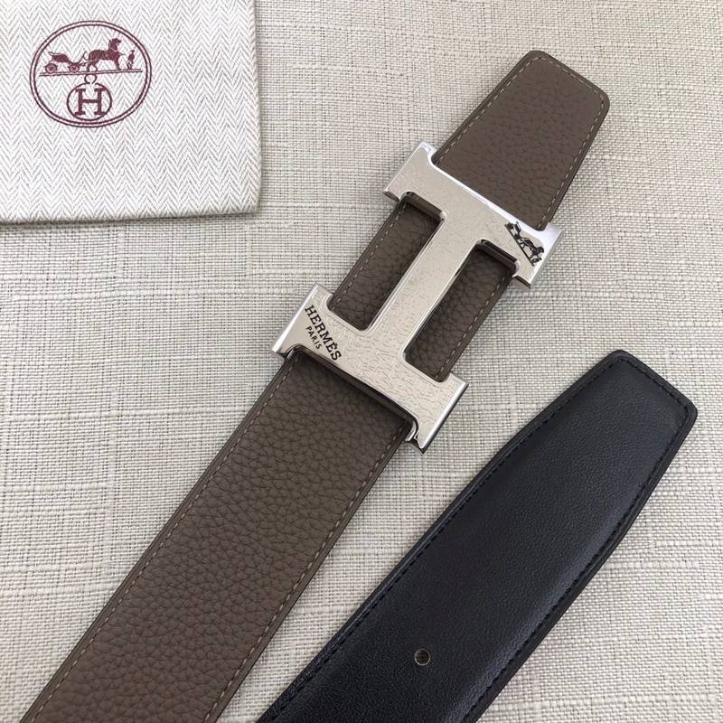 Hermes H Belt Buckle & Reversible Brown For Women, Women Belt 380MM