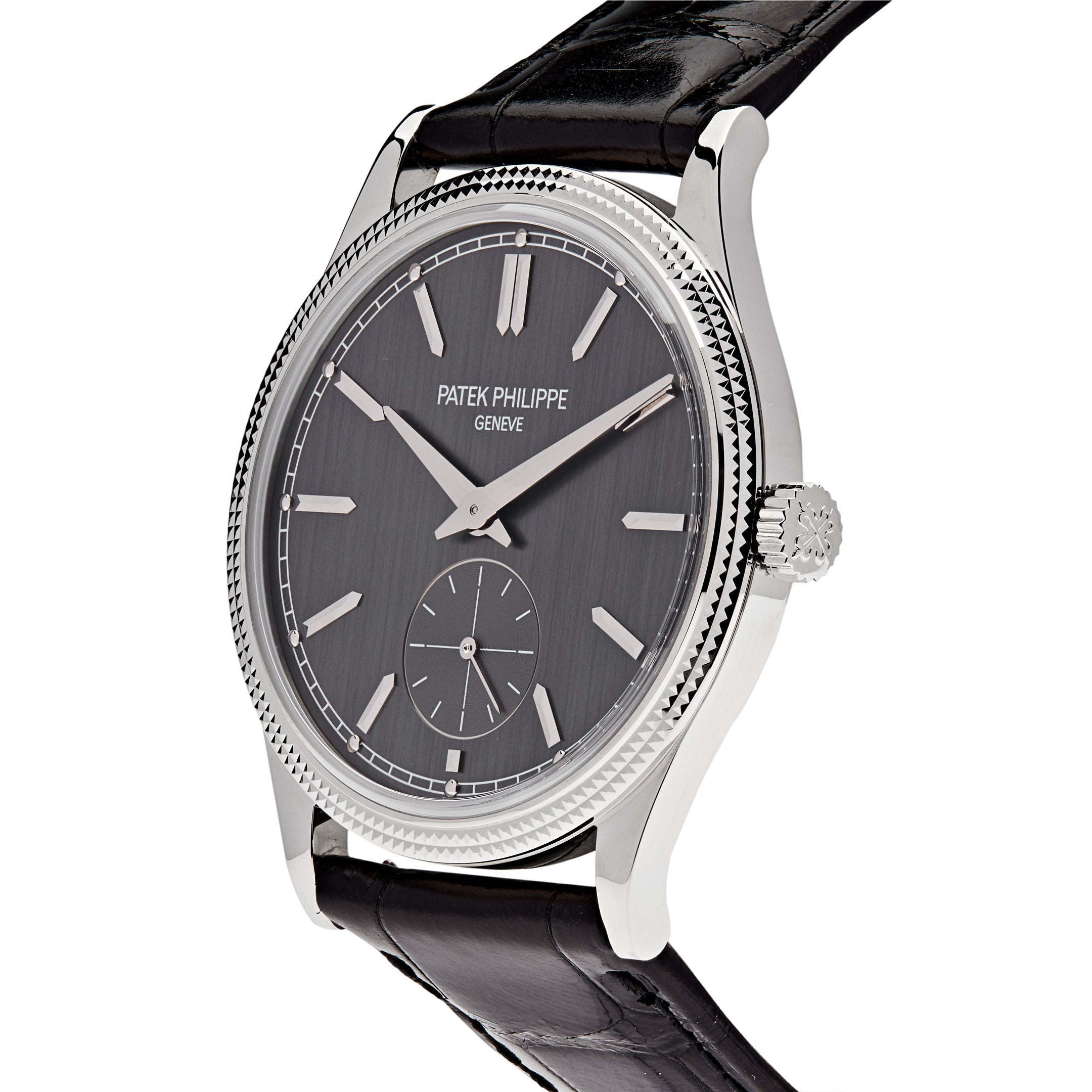 Patek Philippe Calatrava 39mm White Gold Grey Dial 6119G-001【1:1 Replica】