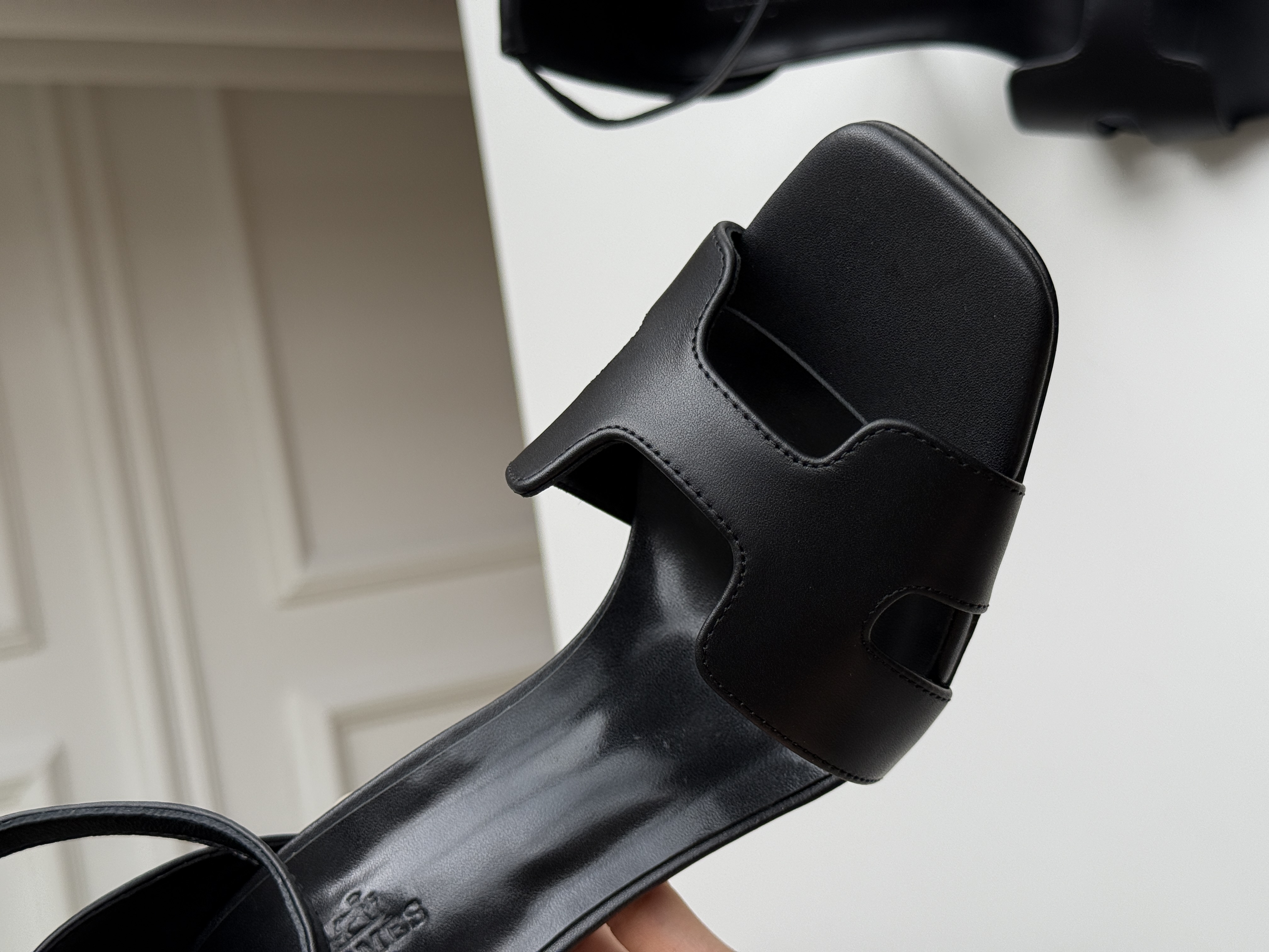 Hermès Joy 70 H-shaped Heeled Sandals