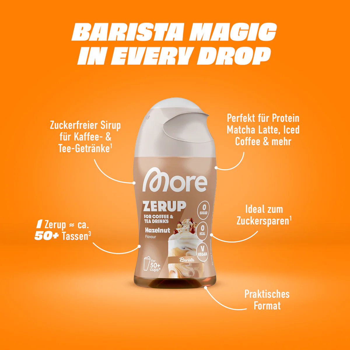 Zerup Barista - Sirup für Kaffee- und Tee-Getränke
