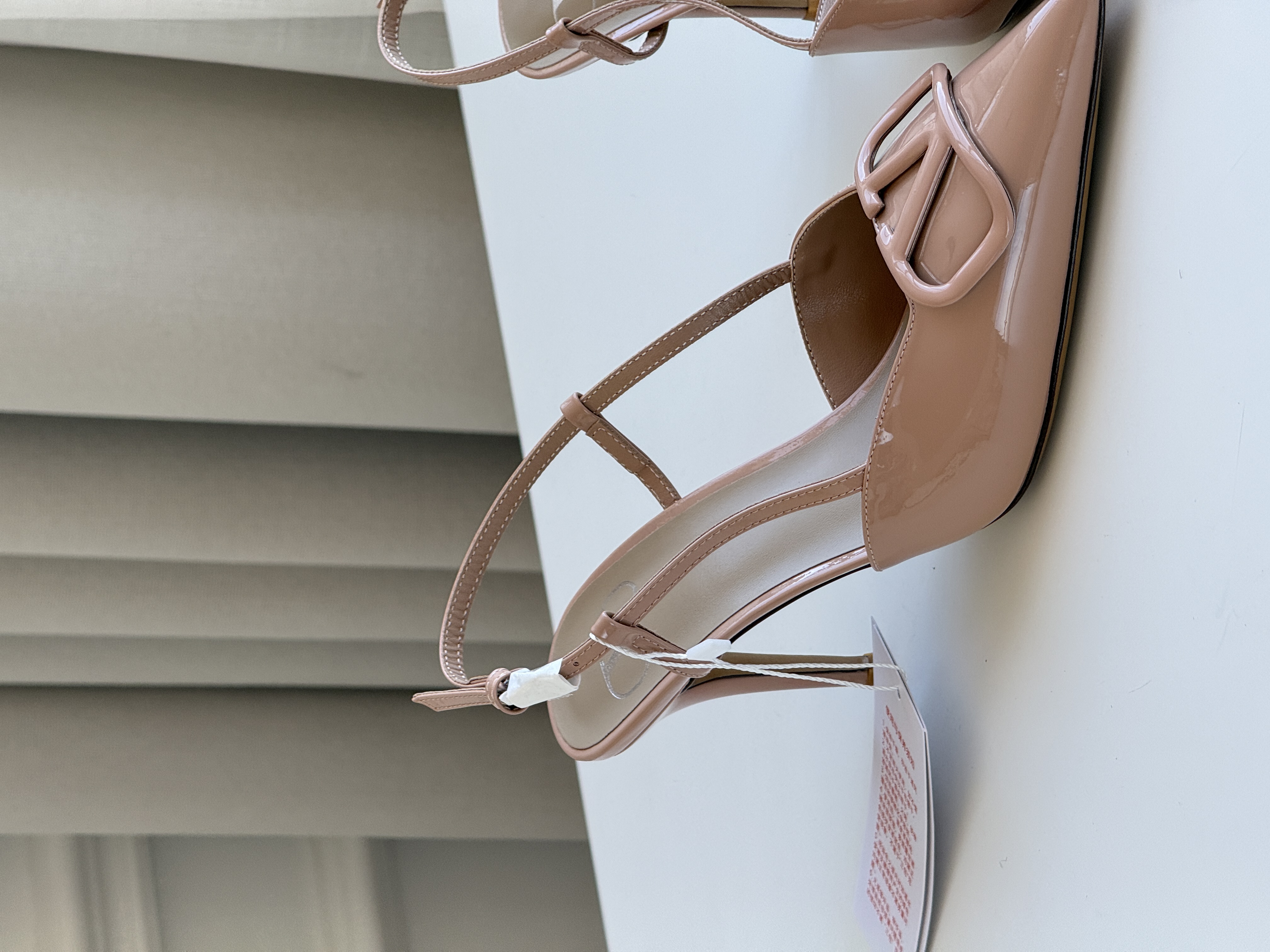 Valentino Garavani VLogo Patent Leather Slingback Pumps