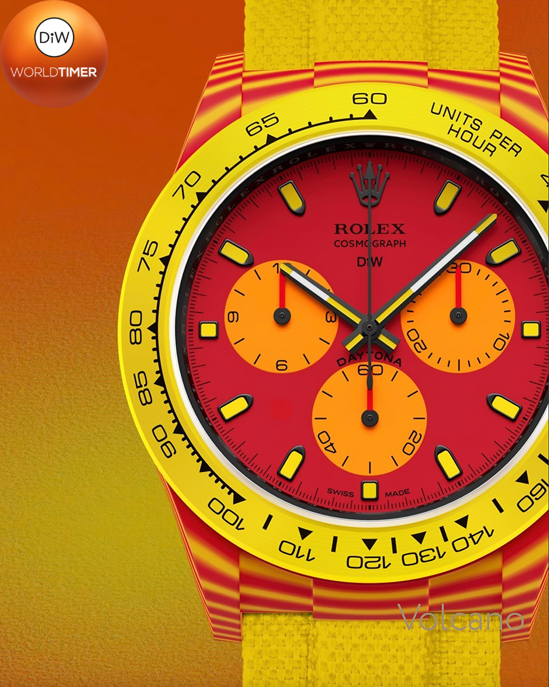 Quartz Fiber Rolex DiW Daytona VOLCANO【1:1 Replica】