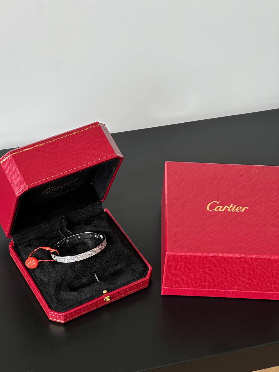 Cartier LOVE Bracelet, Medium Model, Paved Diamonds