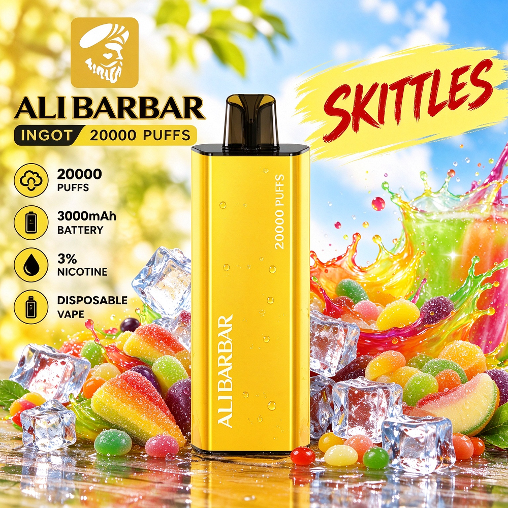 ALIBARBAR 20,000 Puffs Disposable Vape – 16 Flavours