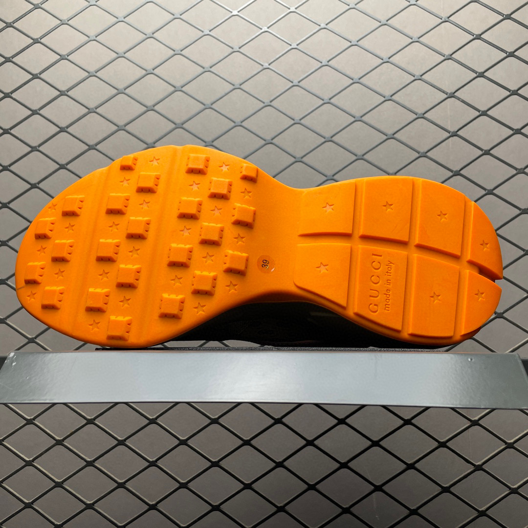 Gucci Rhyton Sneakers Orange Bottom