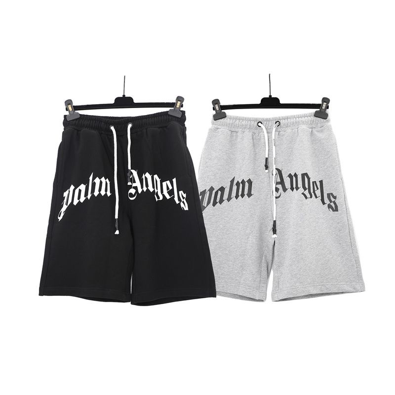 Letter printed drawstring summer cotton loose short