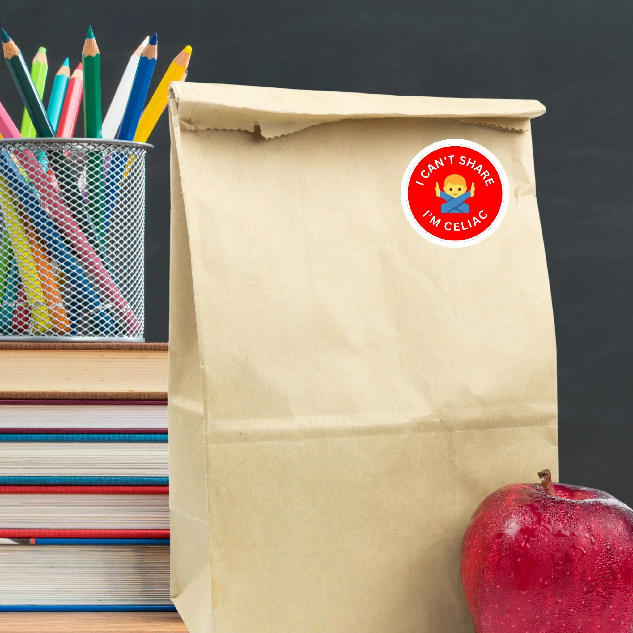 Kids Rainbow Celiac Labels