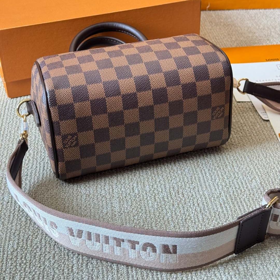 SPEEDY BANDOULIERE DAMIER EBENE 20X16CM