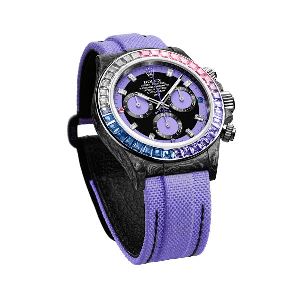 ROLEX Diw Daytona carbon rainbow violet 40mm carbon【1:1 Replica】