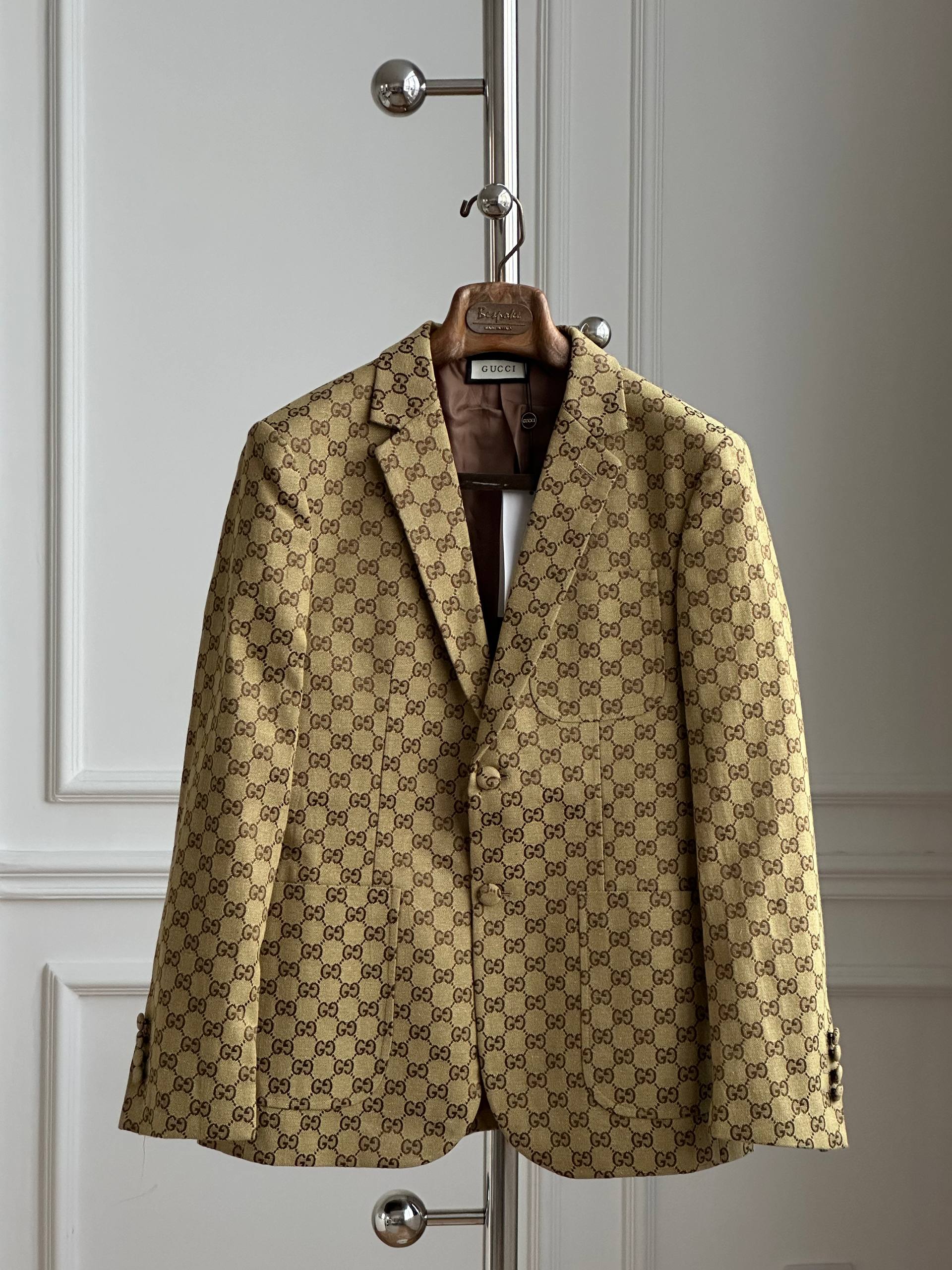 Classic GG Jacquard Casual Blazer of Gucci