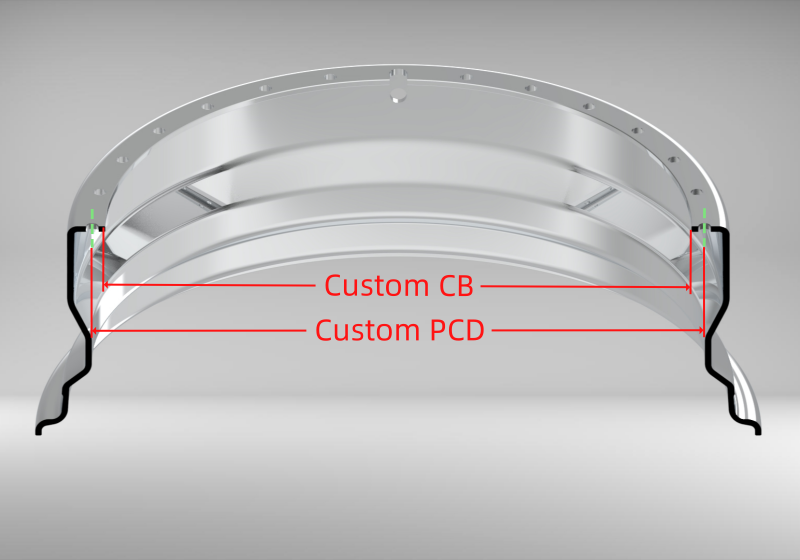 Custom 22 Inch Reverse Inner Barrel Straight Flange