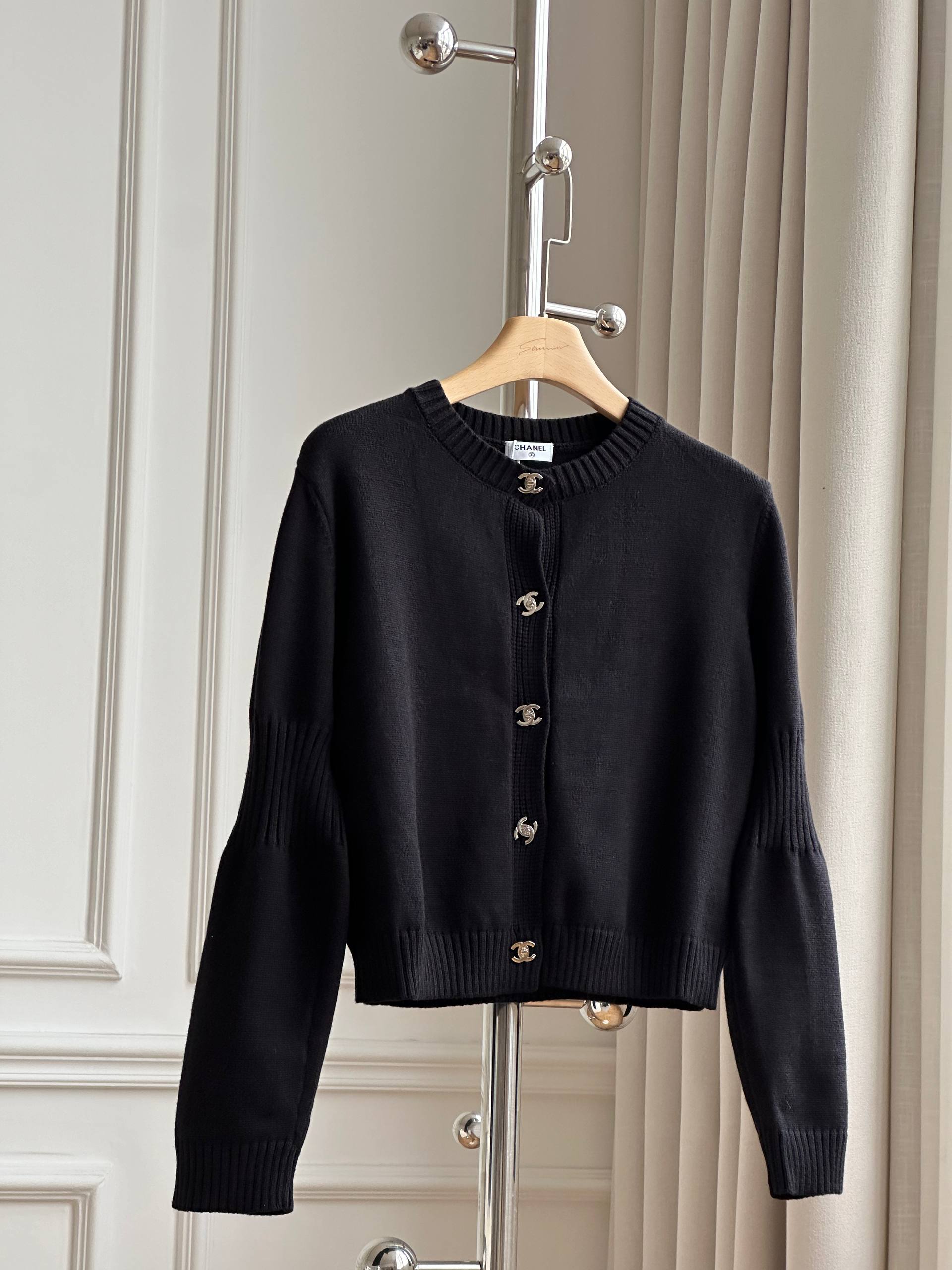 CHANEL Cardigan with Turn-Lock Buttons