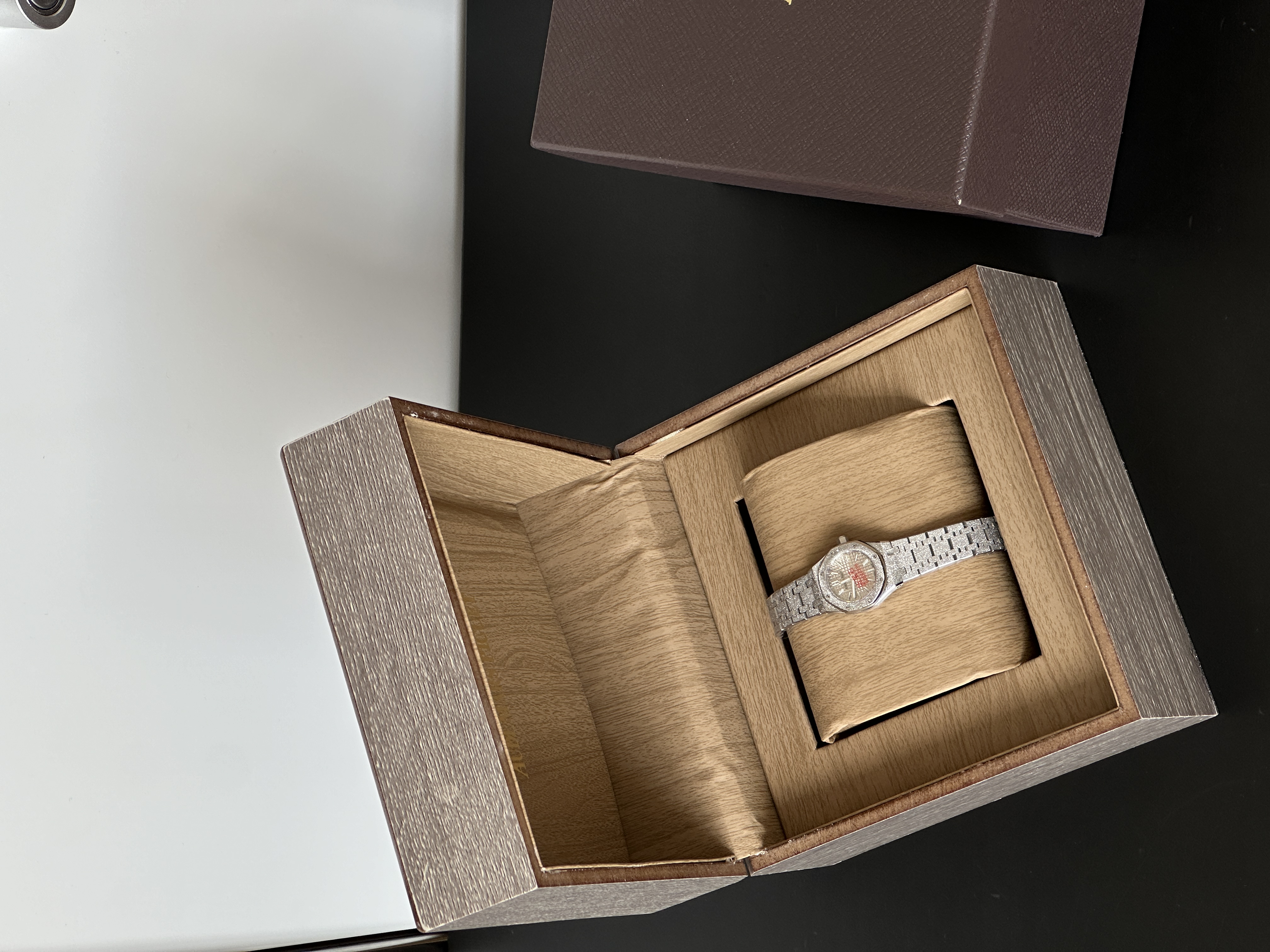 Audemars Piguet Royal Oak Frosted Full Diamond Steel Bracelet Watch