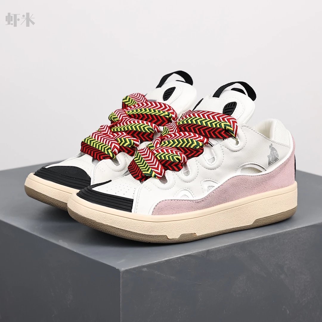 1:1 Best Quality Lanvin Crub Bread Shoes White & Black & Pink