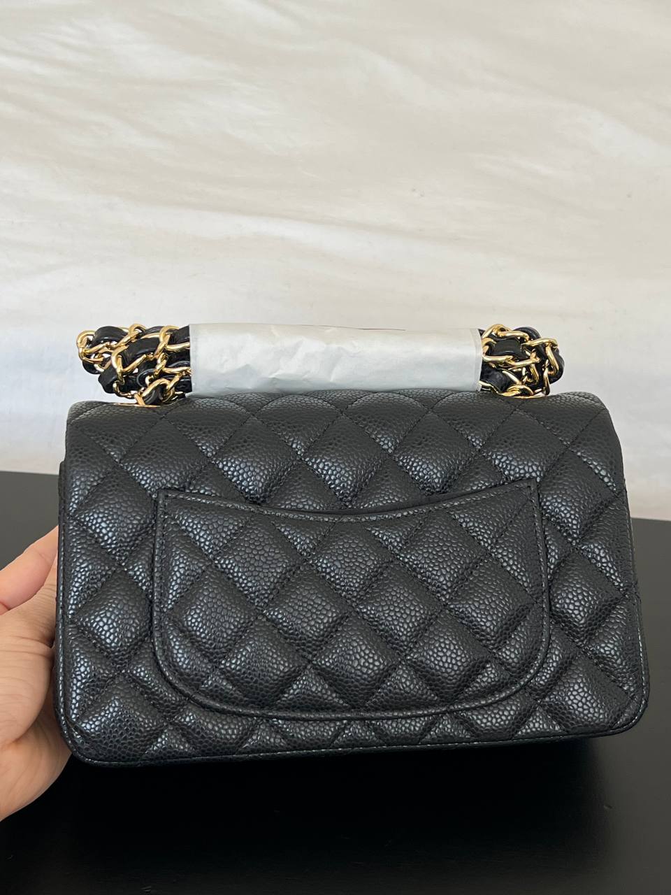 Chanel Black Caviar Leather Medium Classic Flap Bag