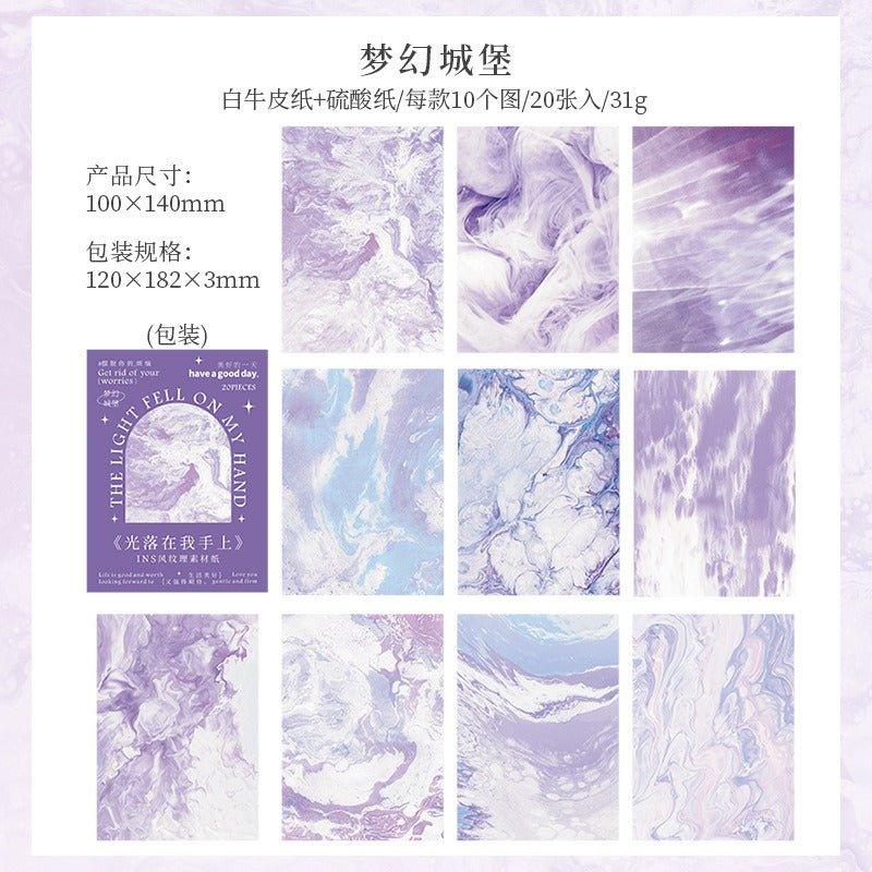 2148 Paper stock Light Falls on My Hands series