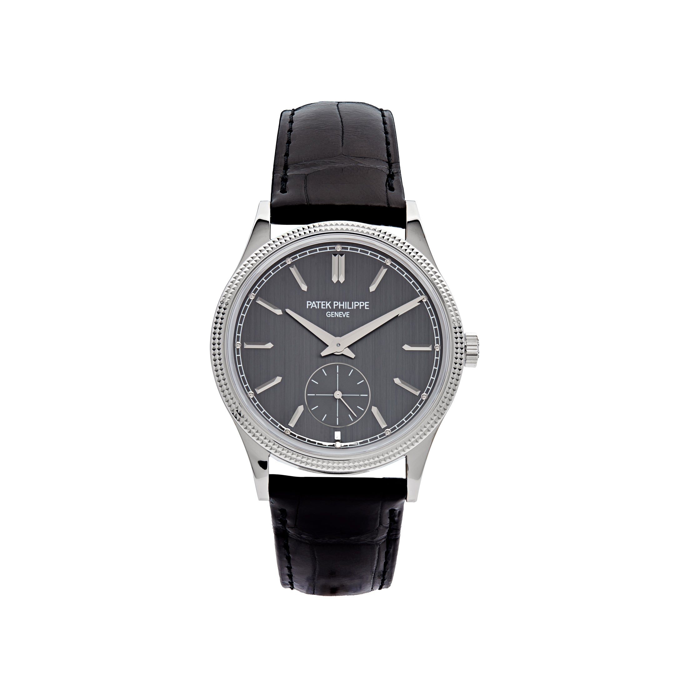 Patek Philippe Calatrava 39mm White Gold Grey Dial 6119G-001【1:1 Replica】